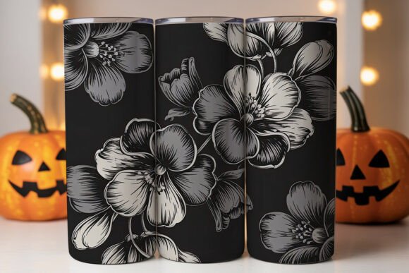 Black White Floral Tumbler Wrap Review