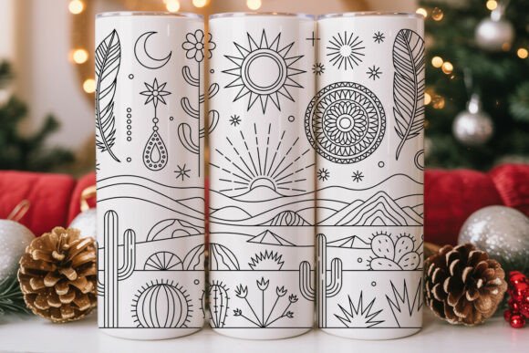Boho Desert Sun Mandala Tumbler Wrap Design Review