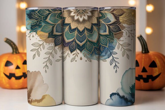Boho Mandala Tumbler Wrap PNG Review