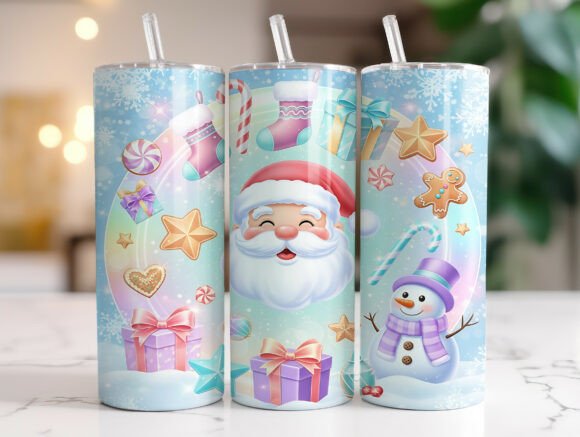 Christmas Holographic Tumbler Wrap Review