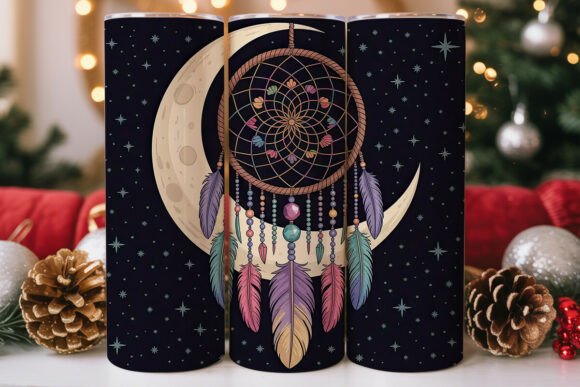 Cosmic Dreamcatcher Moon Tumbler Wrap