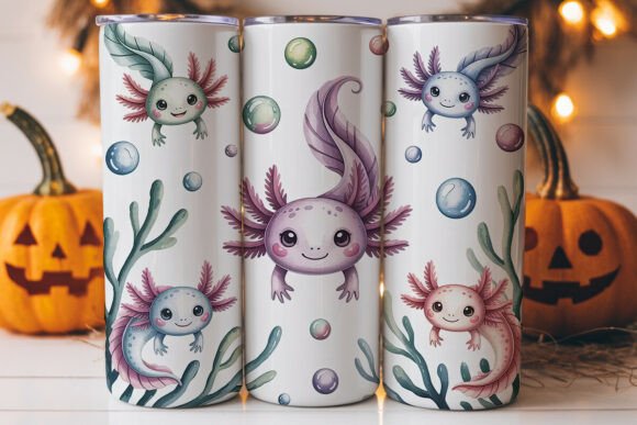 Cute Axolotl 20oz Tumbler Wrap Review