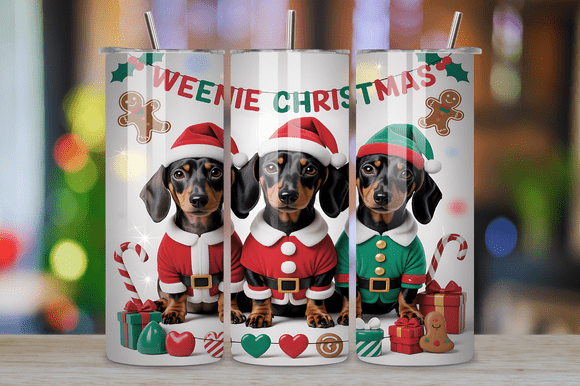 Cute Dachshund Christmas Tumbler Wrap Review