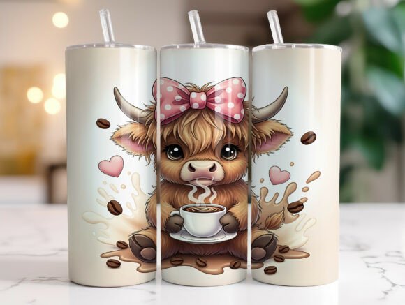 Cute Highland Cow Coffee Tumbler Wrap Review