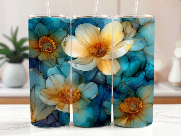 Daffodil Tumbler Wrap Watercolor Spring Review