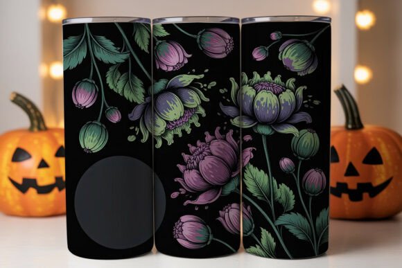 Dark Floral Grunge Tumbler Wrap Review