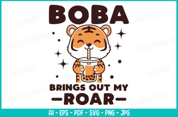 Funny Animal Bubble Tea T-Shirt Design Review