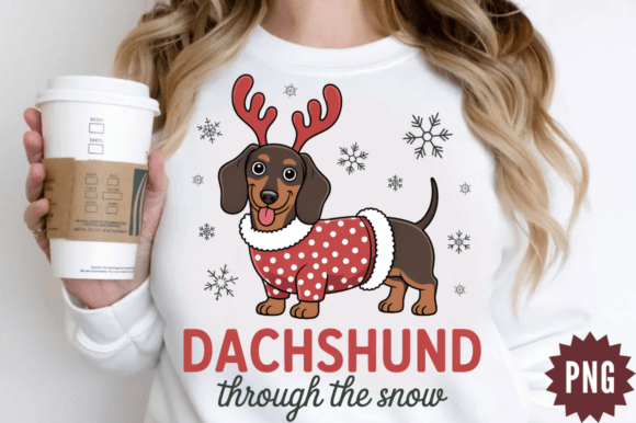 Funny Christmas Dachshund PNG Design Review