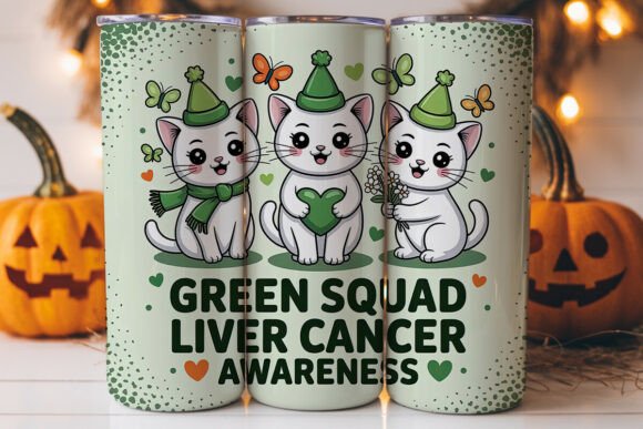 Green Squad Liver Cancer Awareness PNG Review