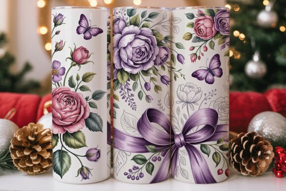 Lavender Rose Floral Tumbler Wrap Design Review