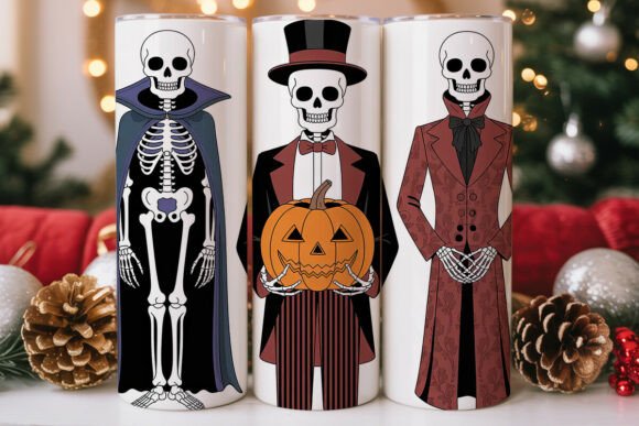 Spooky Skeleton Halloween Tumbler Wrap Design Review