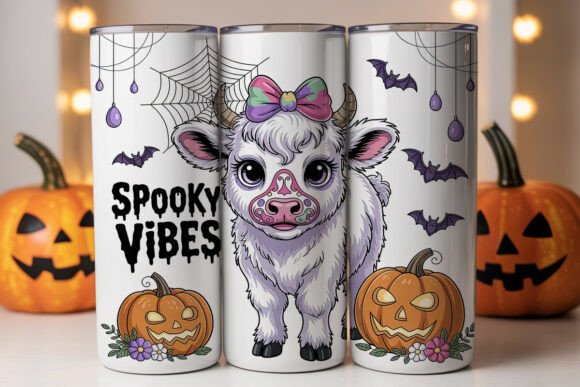 Spooky Vibes Cow Tumbler Wrap Review